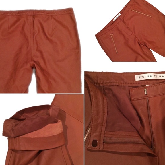 SOLD 🎀 Trina Turk Leather Pants - Picture 5 of 5